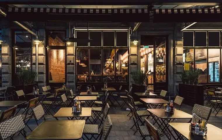 exterior patio seating of a restuarant